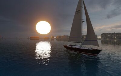 ‘orb’ is a 50m radius illuminating sphere proposed to float over thessaloniki, greece